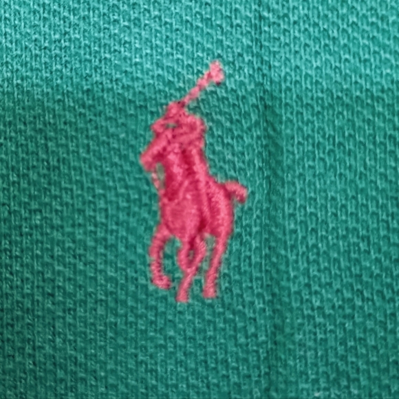 Polo ralph lauren tshirt green logo red size L - Picture 7 of 11
